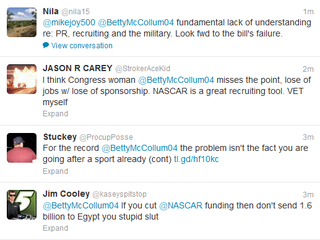 Illustration for article titled Racing Fans Freak Out Over Congresswoman's Proposal to Cut Government NASCAR Sponsorship